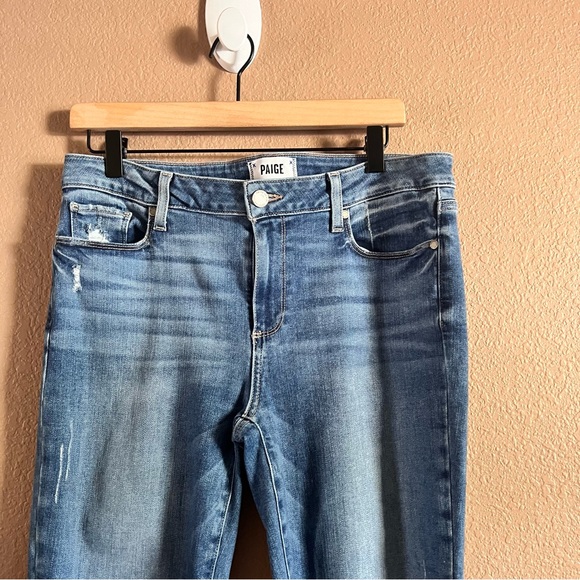 PAIGE Verdugo Ankle Distressed Jeans Size 31 - Picture 4 of 11